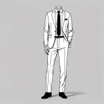 white suit pants image